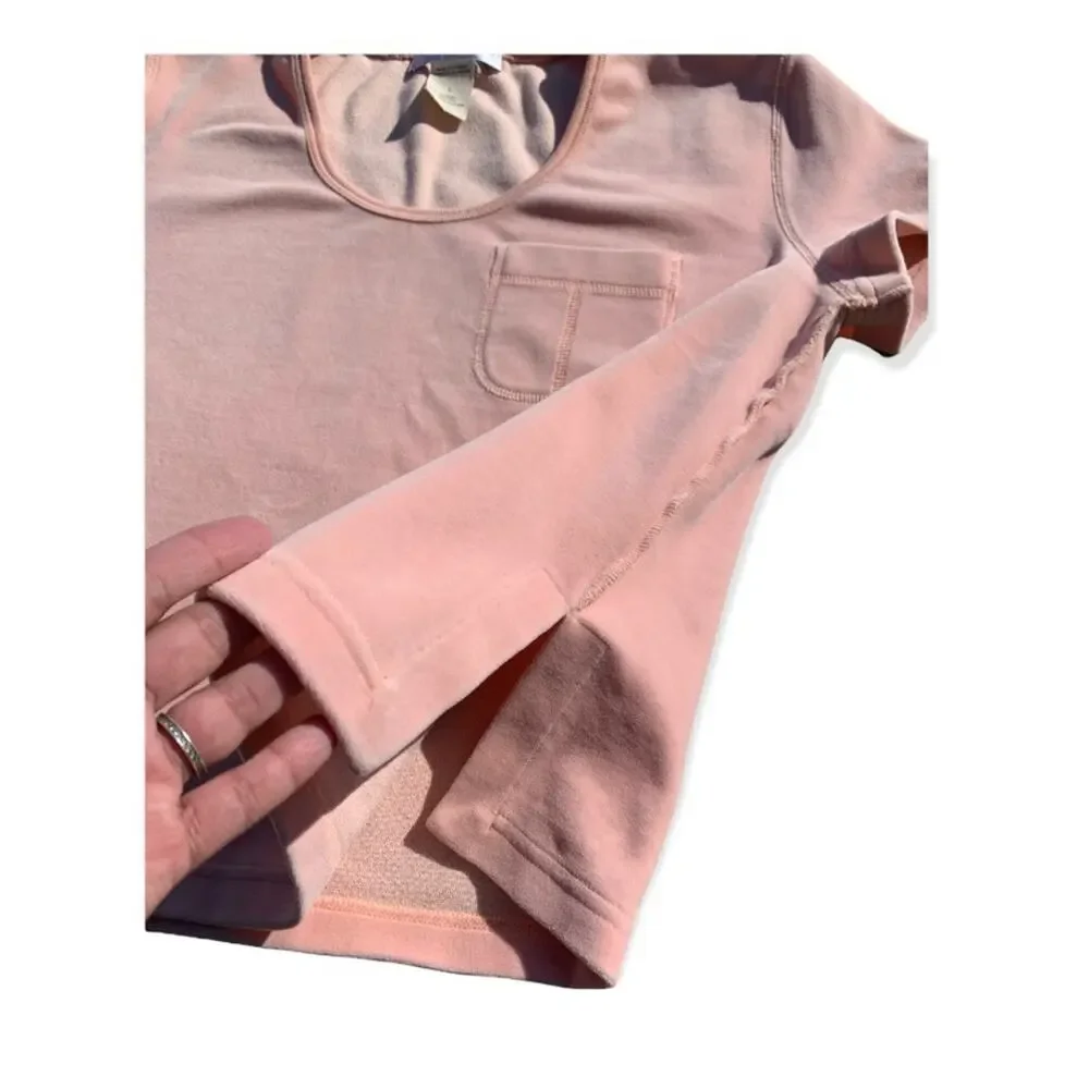 Sonia Rykiel Blush Velvet Top Size Large